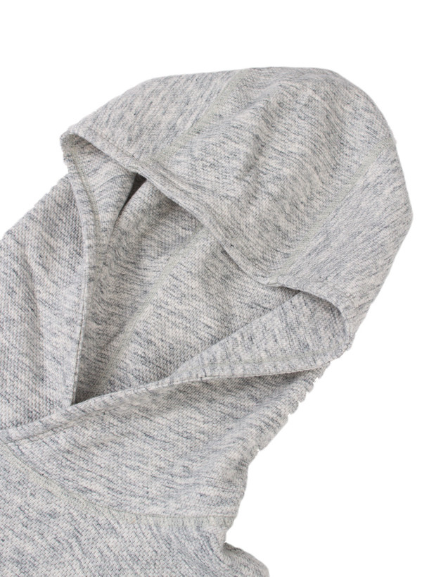 Men's Reigning Champ Knit Mesh Jersey Pullover Hoodie Concrete Men's Reigning Champ Knit Mesh Jersey Pullover Hoodie Concrete