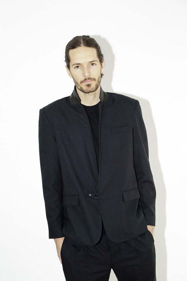 Men's Assembly Black Cotton Suit Jacket Men's Assembly Black Cotton Suit Jacket