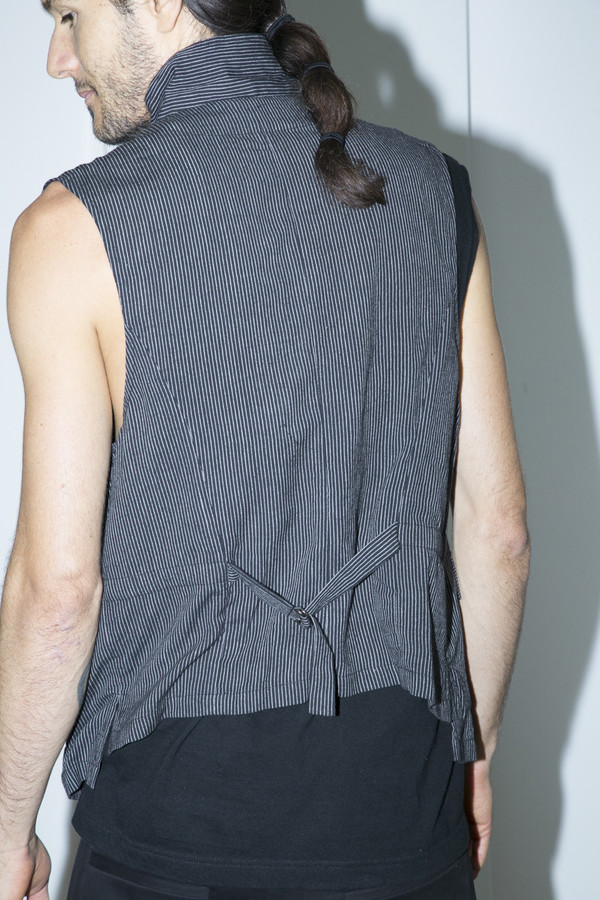 Men's Khadi & Co Striped Collared Waistcoat Men's Khadi & Co Striped Collared Waistcoat