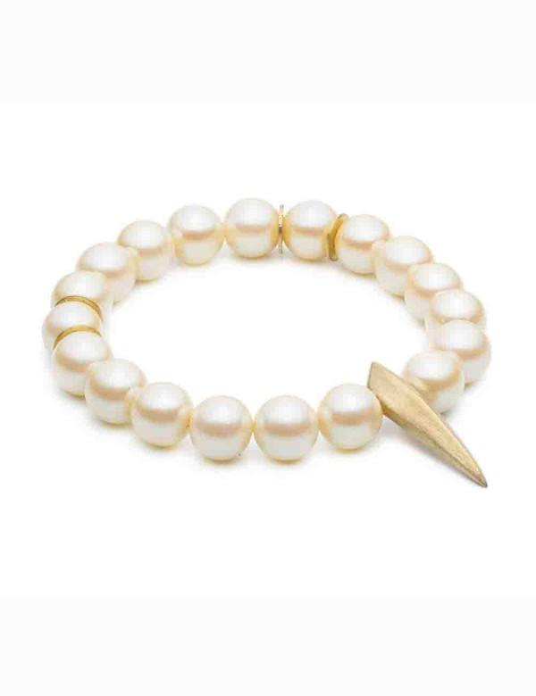 Natalie Frigo Medium Claw And Pearls Bracelet Natalie Frigo Medium Claw And Pearls Bracelet