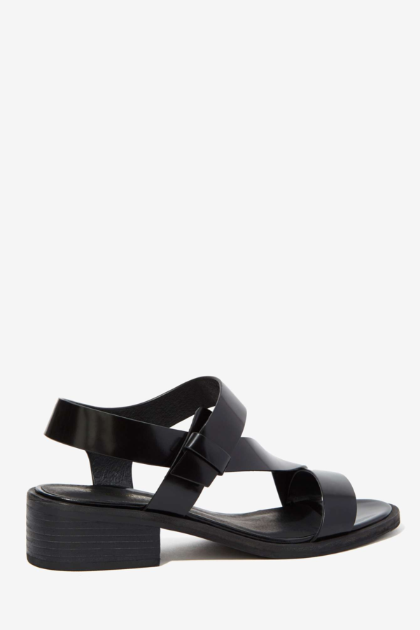 Intentionally Blank Box Leather Emmit Sandal - Black Intentionally Blank Box Leather Emmit Sandal - Black