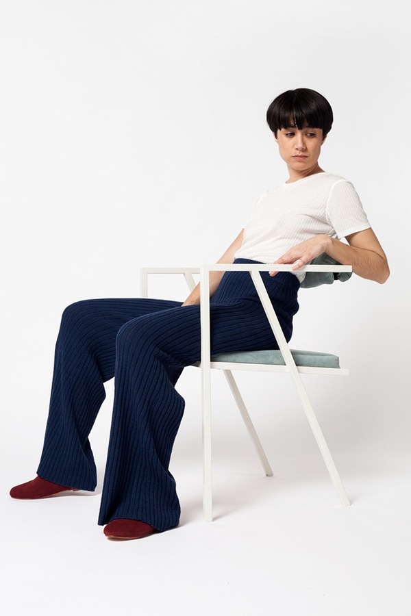 Creatures of Comfort Ribbed Long Pant - navy Creatures of Comfort Ribbed Long Pant - navy