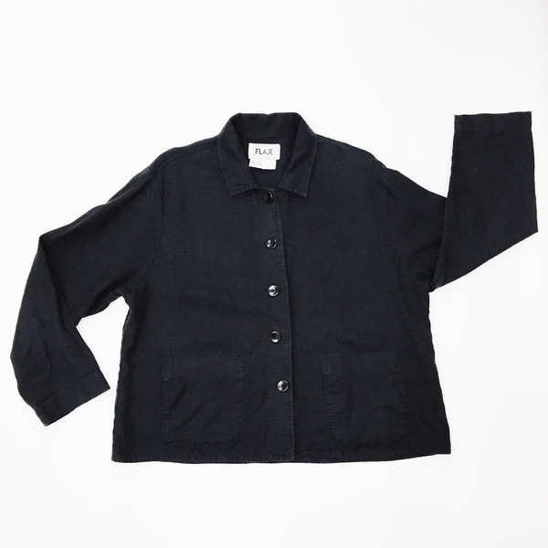 Johan Vintage Black Linen Jacket Johan Vintage Black Linen Jacket