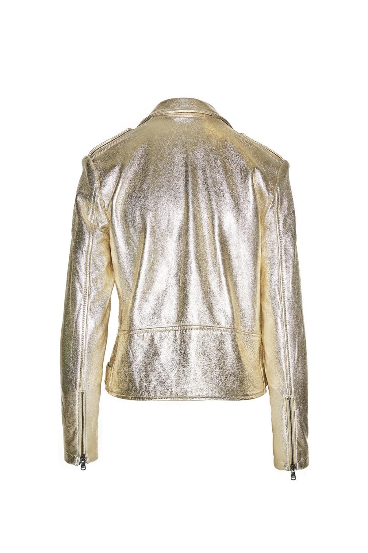 Alyson Eastman Moto Jacket Gold Metallic Garmentory