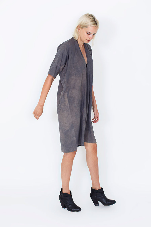 Miranda Bennett Muse Dress | Silk Noil in Coal Miranda Bennett Muse Dress | Silk Noil in Coal