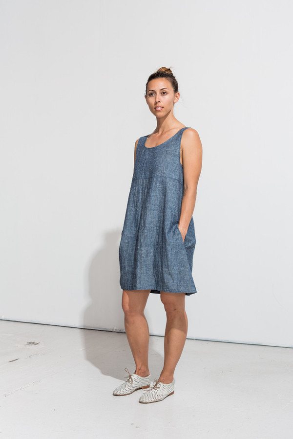 Nahanni Arntzen Franky dress- organic indigo Nahanni Arntzen Franky dress- organic indigo