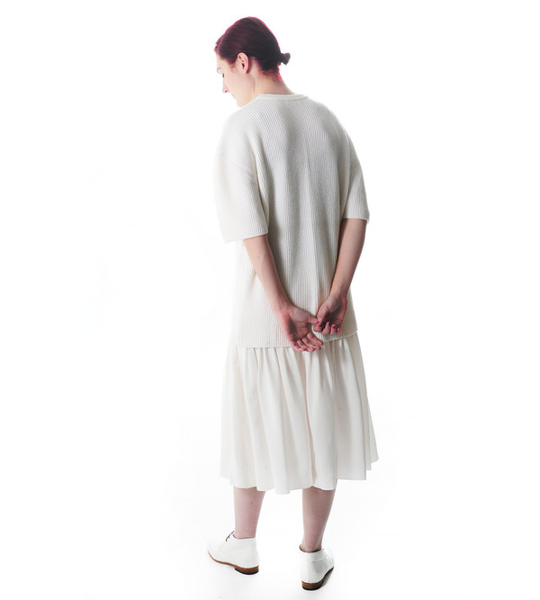 Ryan Roche Cashmere Ribbed Tunic Sweater Ryan Roche Cashmere Ribbed Tunic Sweater