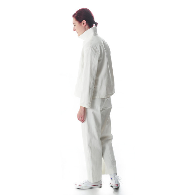 Caron Callahan White Denim Krasner Jacket Caron Callahan White Denim Krasner Jacket