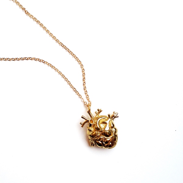 Justine Brooks Anatomical Heart Locket Justine Brooks Anatomical Heart Locket