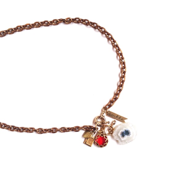 Marijke Bouchier Crystal burst locket necklace Marijke Bouchier Crystal burst locket necklace