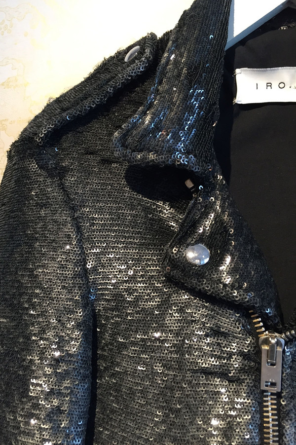 IRO 'Heleny' sequin moto jacket IRO 'Heleny' sequin moto jacket