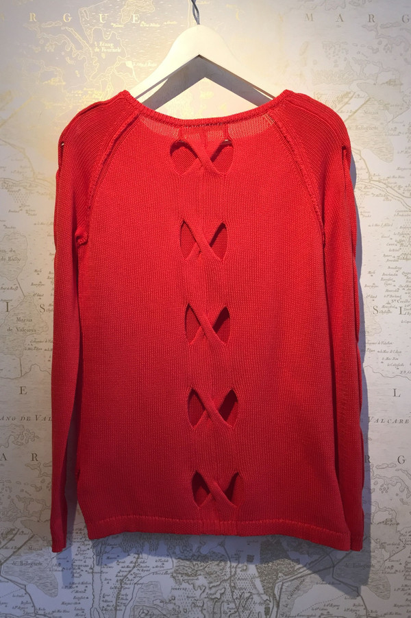 Tess GIberson Cut-out cable knit sweater Tess GIberson Cut-out cable knit sweater