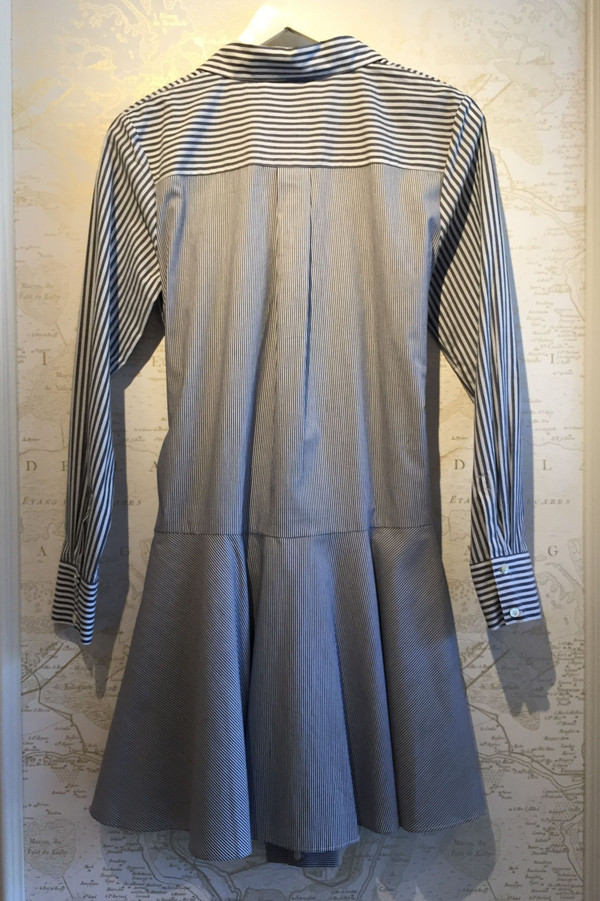 Derek Lam 10 Crosby Striped Tie Waist shirt dress Derek Lam 10 Crosby Striped Tie Waist shirt dress