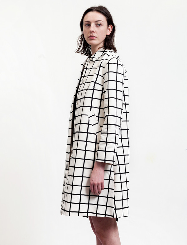 Marimekko Grid Print Coat Marimekko Grid Print Coat