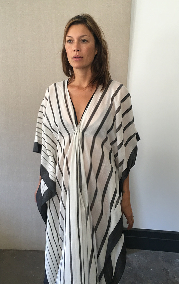 Two NYC Black and White v neck caftan Two NYC Black and White v neck caftan