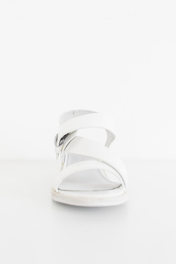Intentionally Blank Box Leather Emmit Sandal - White Intentionally Blank Box Leather Emmit Sandal - White