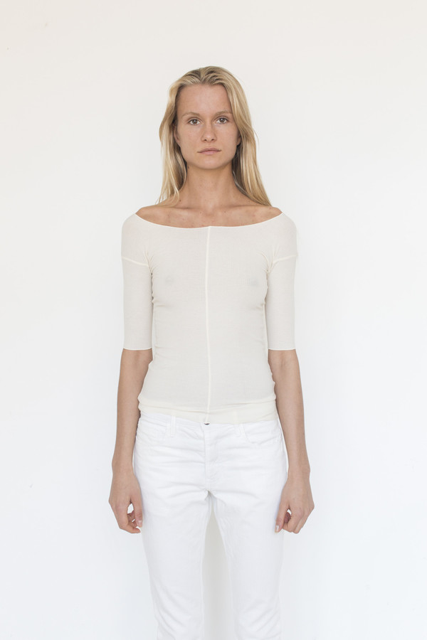 Baserange Cotton Rib Long Sleeve Top Baserange Cotton Rib Long Sleeve Top