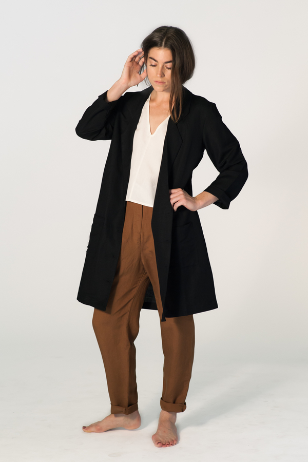 FIRST RITE BLACK OVERCOAT FIRST RITE BLACK OVERCOAT