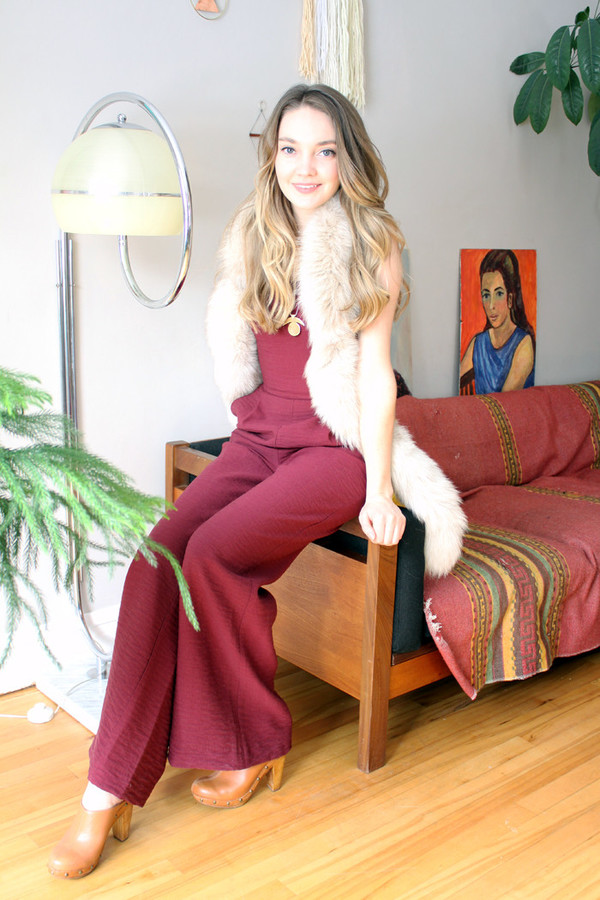 Birds of North America Sugarbird Jumpsuit (Burgundy) Birds of North America Sugarbird Jumpsuit (Burgundy)