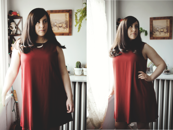 Birds of North America Trumpeter Dress (Burgundy) Birds of North America Trumpeter Dress (Burgundy)