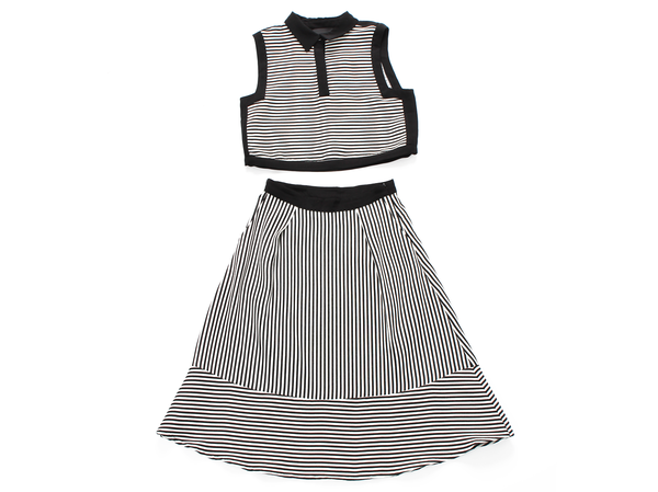 Line & Dot Chrome Midi Skirt Line & Dot Chrome Midi Skirt
