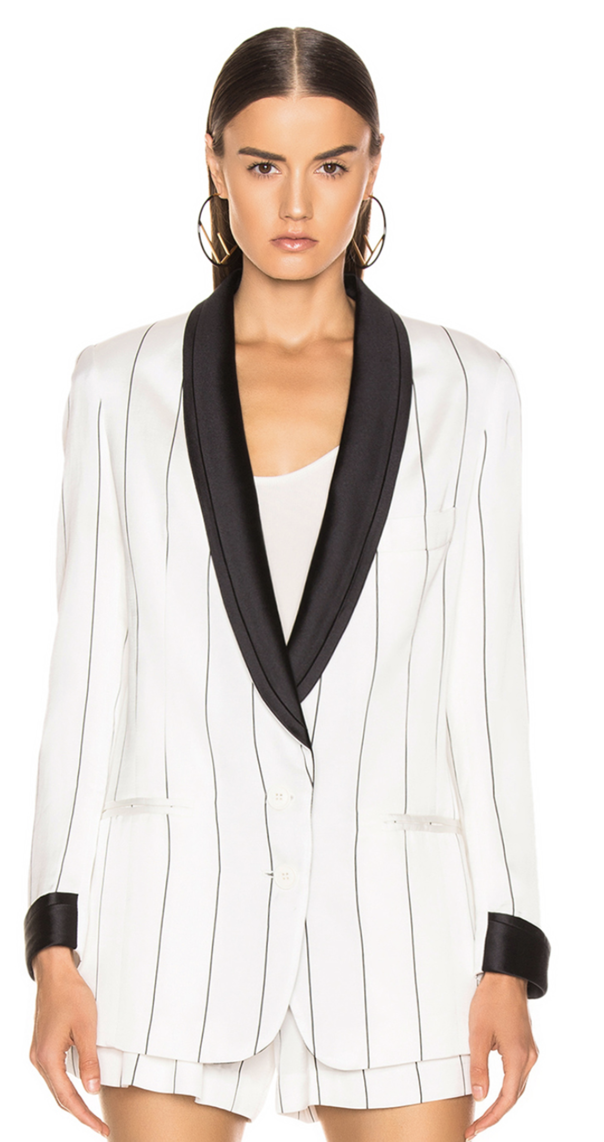 smythe white blazer