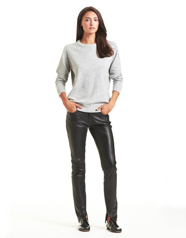 Rodebjer The Long Sweater In Gray Melange Rodebjer The Long Sweater In Gray Melange