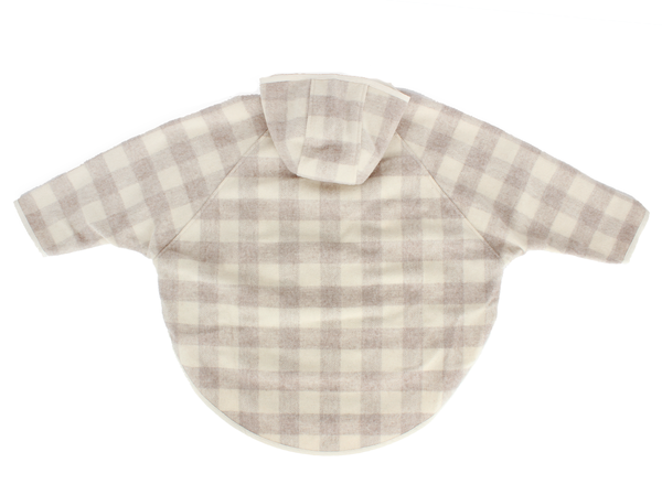 Wool Popover Hooded Poncho Wool Popover Hooded Poncho