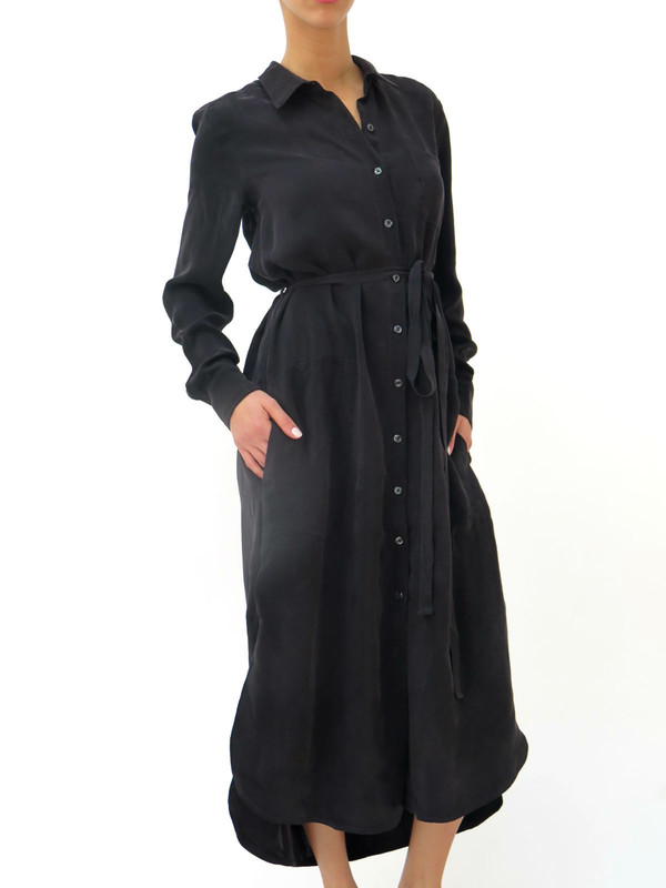 The Podolls Long-Sleeve Shirt Dress The Podolls Long-Sleeve Shirt Dress