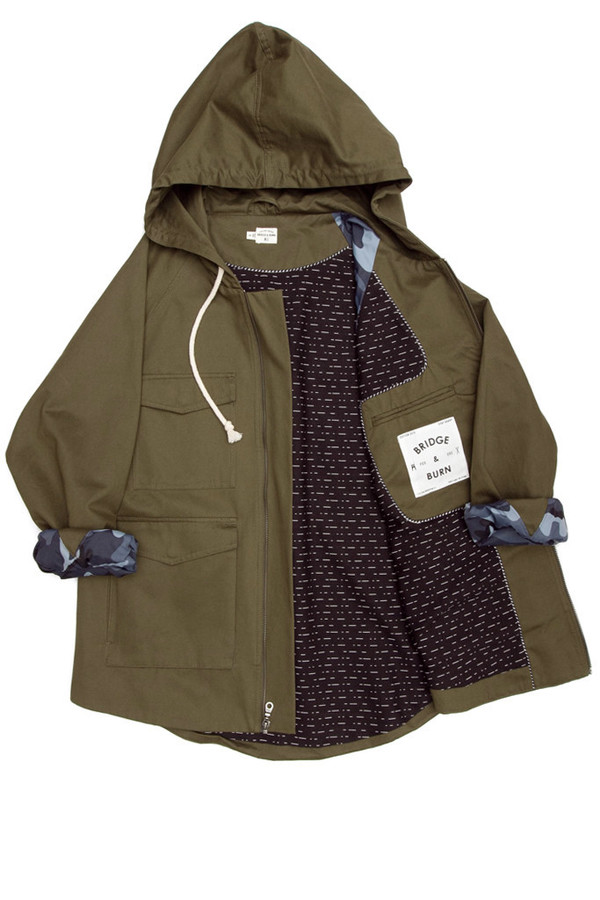 Bridge & Burn Howell Olive Canvas Parka Bridge & Burn Howell Olive Canvas Parka