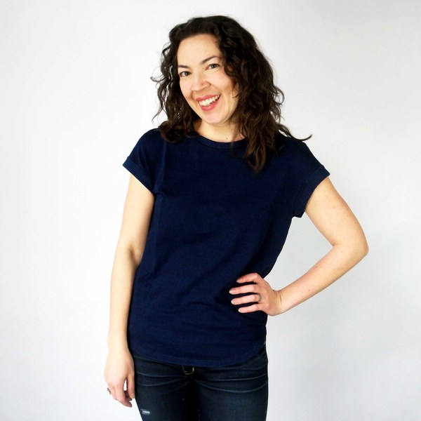 California Tailor Tomboy Tee in Indigo California Tailor Tomboy Tee in Indigo