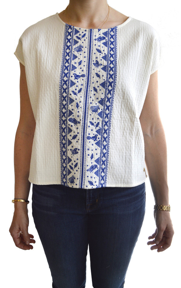 Des Petits Hauts Joe Ecru Blouse Des Petits Hauts Joe Ecru Blouse
