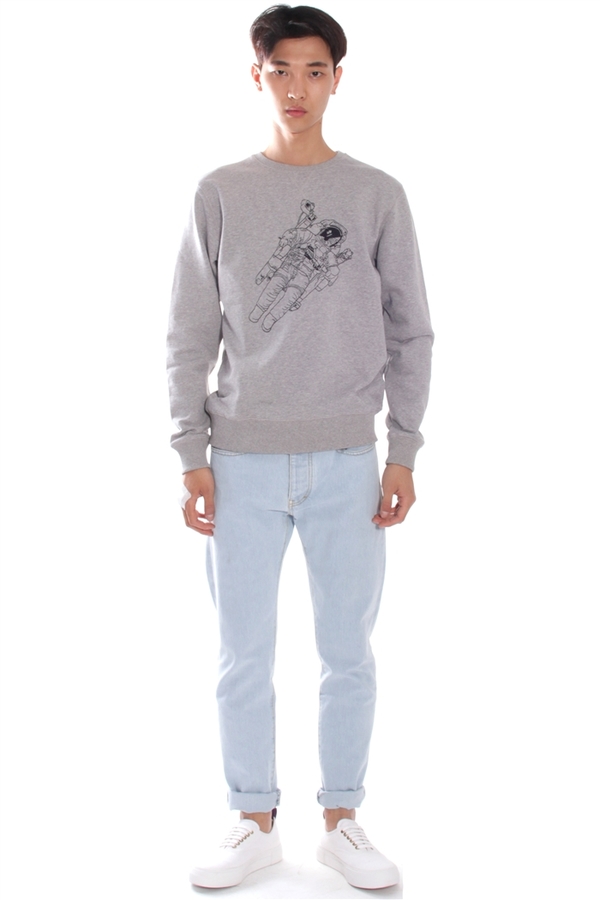 Men's Soulland Jensen Sweater Grey Men's Soulland Jensen Sweater Grey