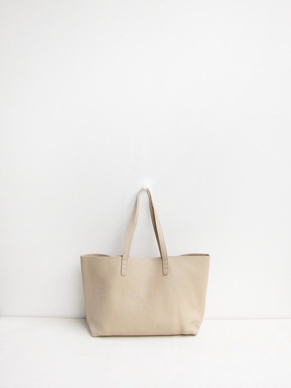 Mansur Gavriel Small Tote, Tumble, Sand Mansur Gavriel Small Tote, Tumble, Sand
