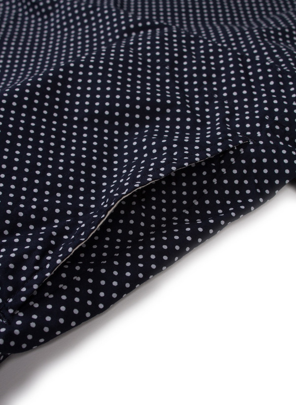 Long Apron Navy Printed Polka Dot Long Apron Navy Printed Polka Dot