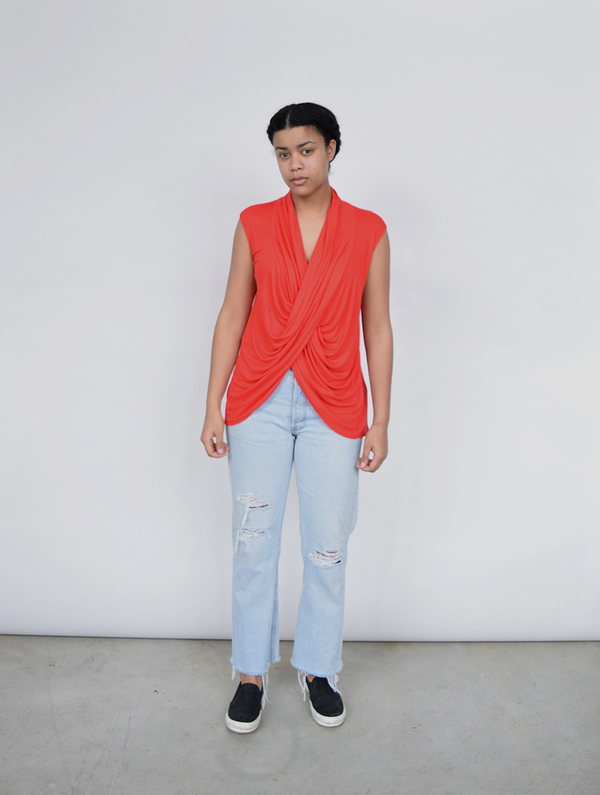 Fifteen Twenty Sleeveless Crossover Top Fifteen Twenty Sleeveless Crossover Top