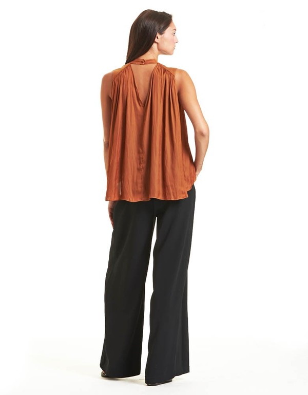 MORGAN CARPER ARIA SHIRRED SLEEVELESS TOP MORGAN CARPER ARIA SHIRRED SLEEVELESS TOP