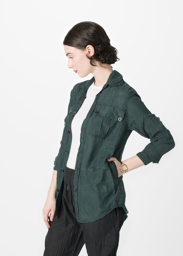 Katharine E Hamnett x YMC Habotai Silk Shirt Katharine E Hamnett x YMC Habotai Silk Shirt