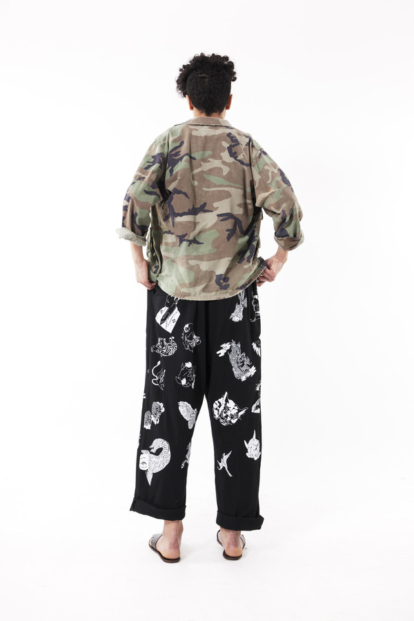 Ikumi Tattoo Long Pants (Black) Ikumi Tattoo Long Pants (Black)