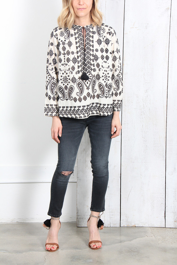 SEA BANDANA EYELET TOP SEA BANDANA EYELET TOP