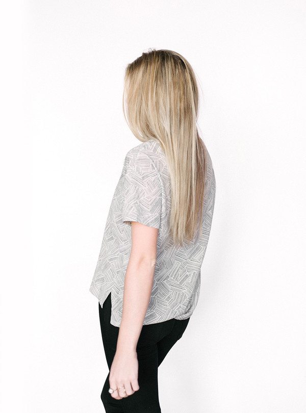 Bella Luxx Dashes Silk Tee Bella Luxx Dashes Silk Tee