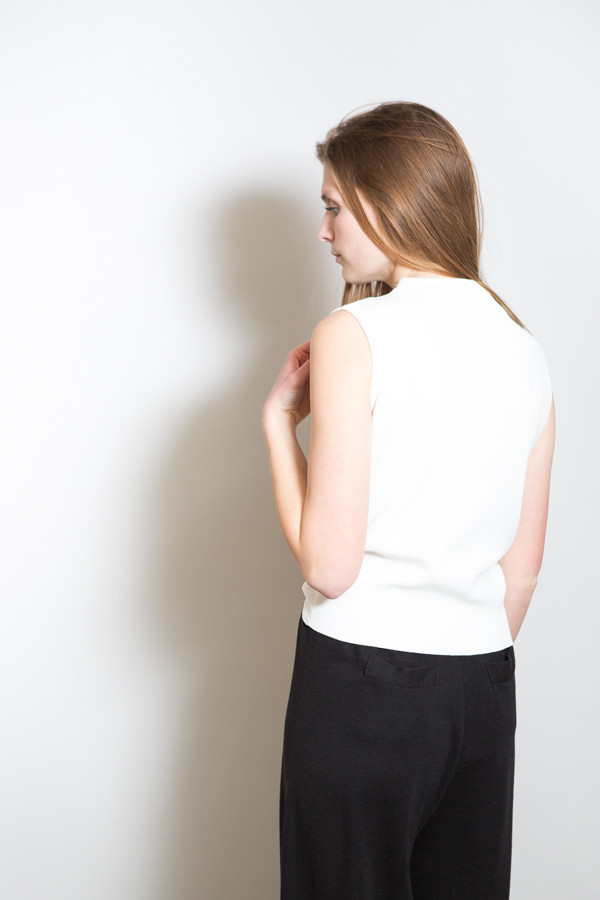 Achro High Neck Sleeveless Knit Top Achro High Neck Sleeveless Knit Top