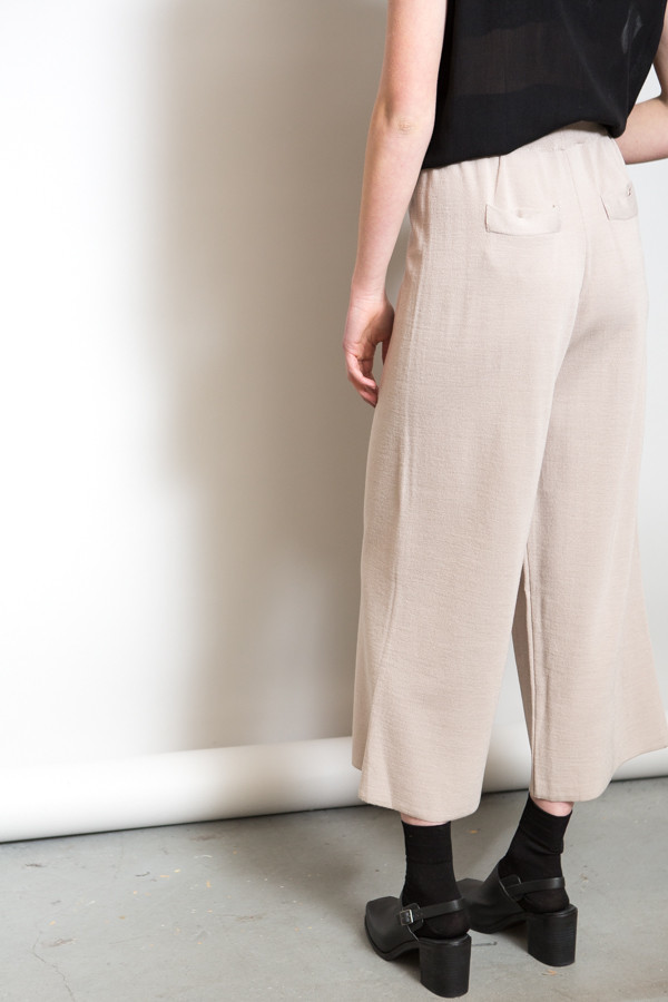 Achro Ribbed Waist Knit Pants / Beige Achro Ribbed Waist Knit Pants / Beige