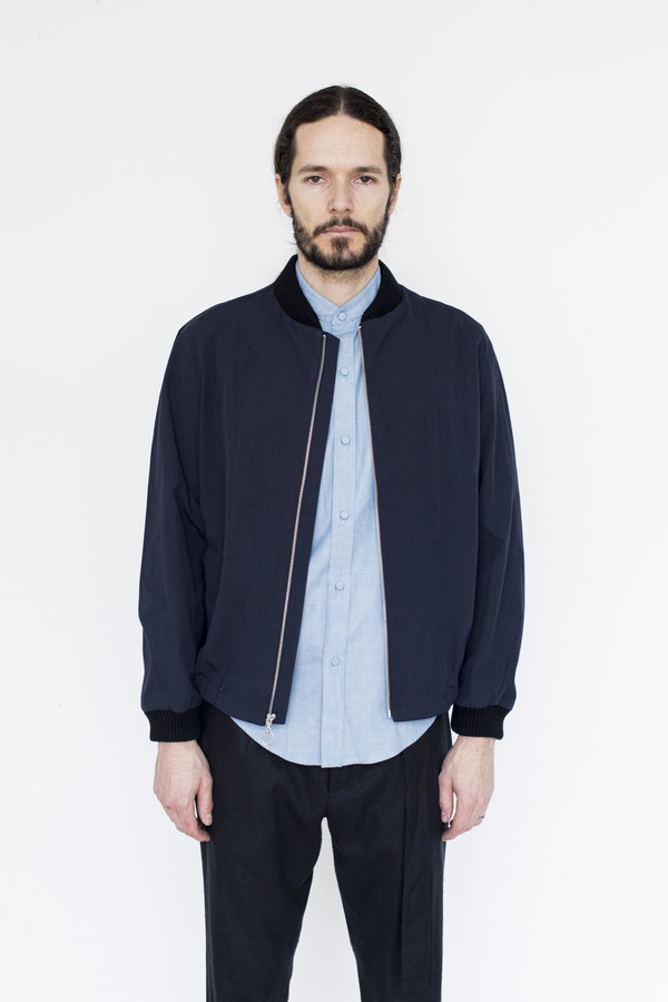 Assembly Cotton Zip Bomber Assembly Cotton Zip Bomber