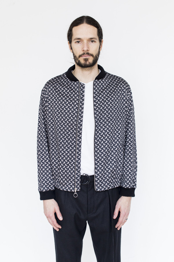 Men's Assembly Paisley Zip Bomber Men's Assembly Paisley Zip Bomber