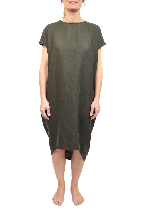 Black Crane Pleated Cocoon Dress Black Crane Pleated Cocoon Dress