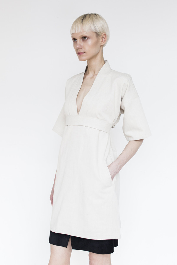 Assembly Cotton Karate Dress - Natural Assembly Cotton Karate Dress - Natural