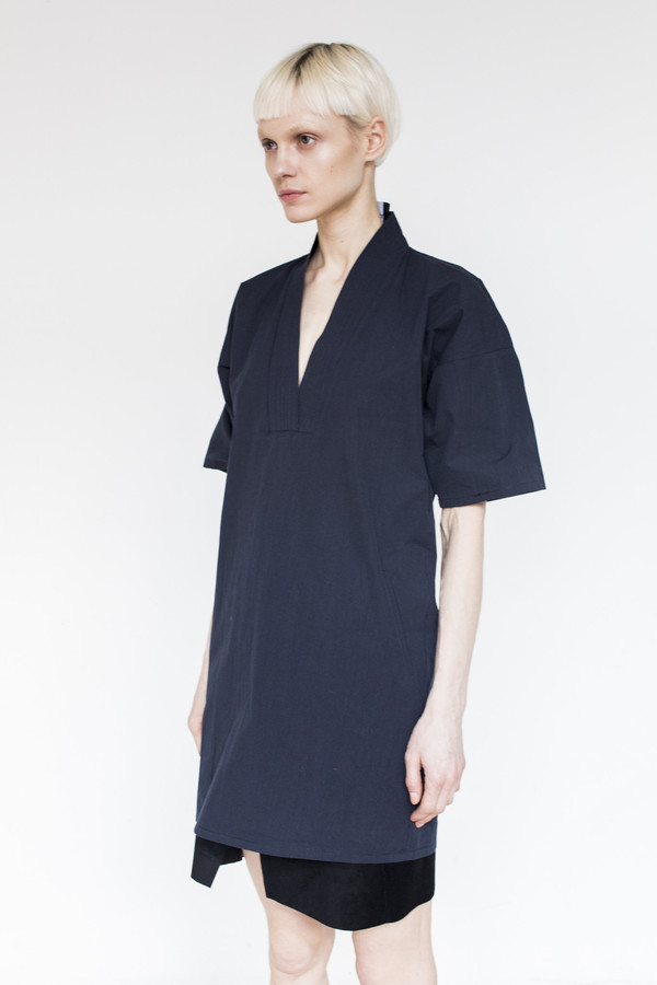 Assembly Cotton Karate Dress - Navy Assembly Cotton Karate Dress - Navy