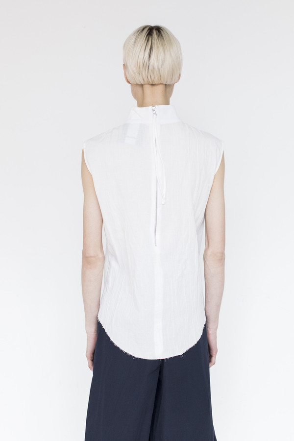 Assembly Gauze Sleeveless Top Assembly Gauze Sleeveless Top
