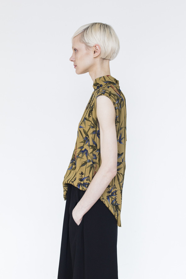 Assembly Printed Sleeveless Top Assembly Printed Sleeveless Top
